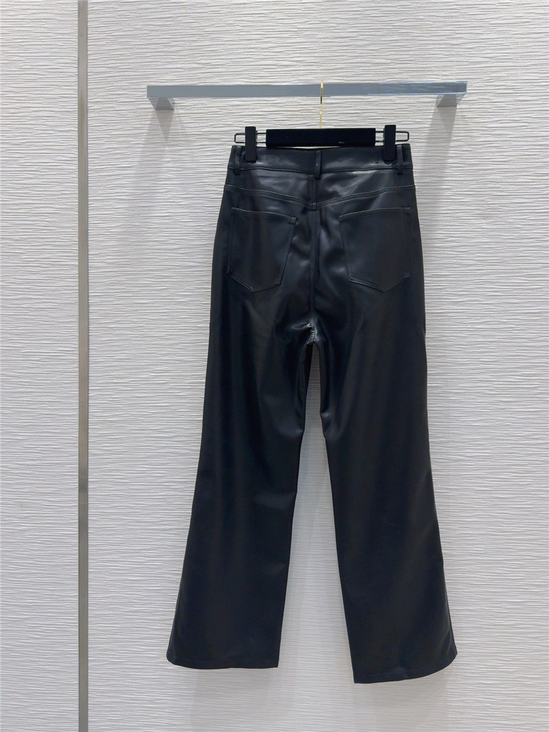 Ch**el leather trousers