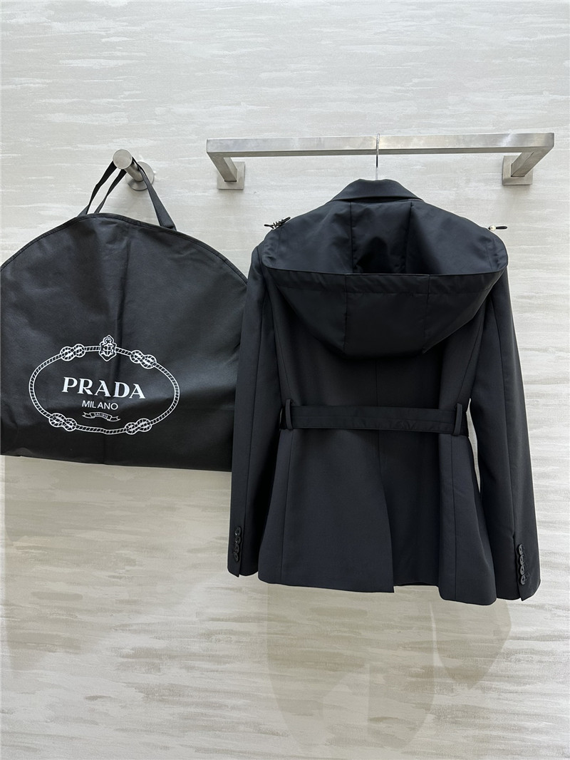 Pra*a hooded suit jacket