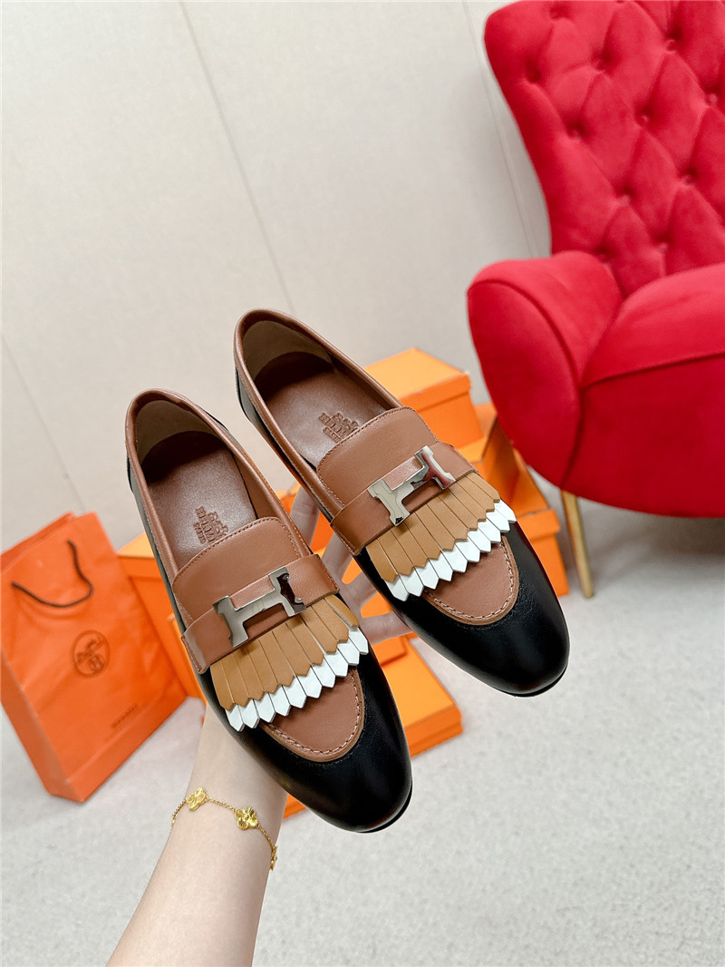 H**me5 royal loafers in black/brown