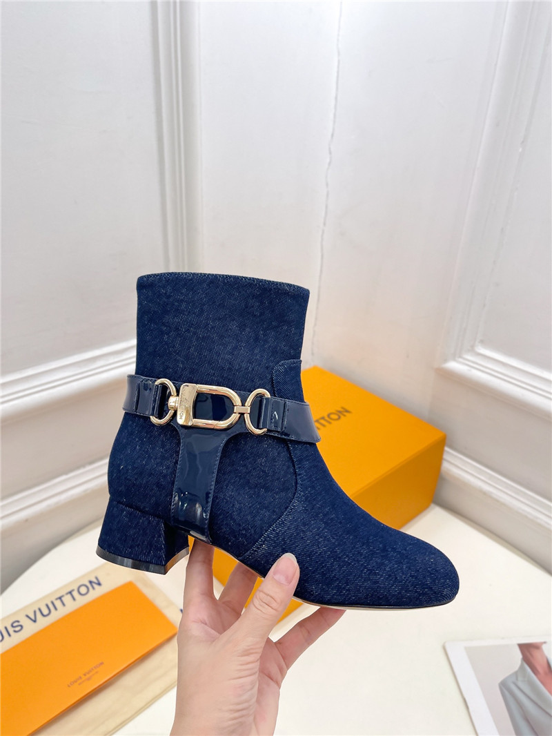 l0vis Vvtt0n blue denim westside ankle boots