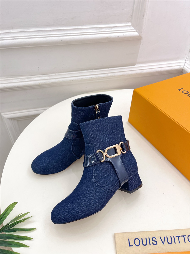 l0vis Vvtt0n blue denim westside ankle boots