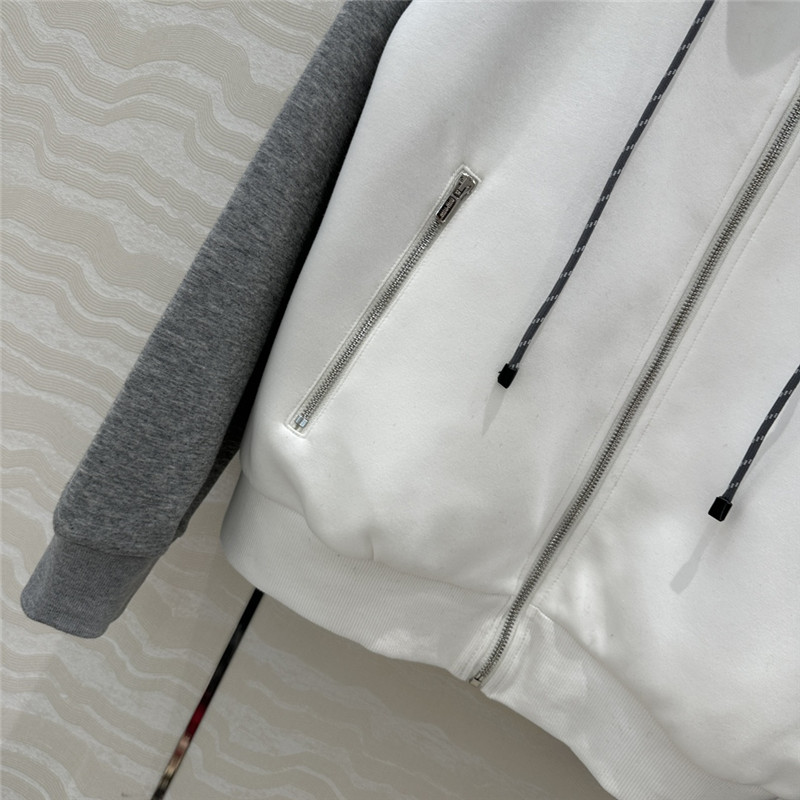 M1um1u color block sweatshirt suit
