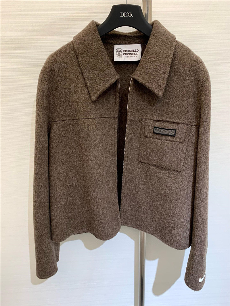 BC lapel wool coat