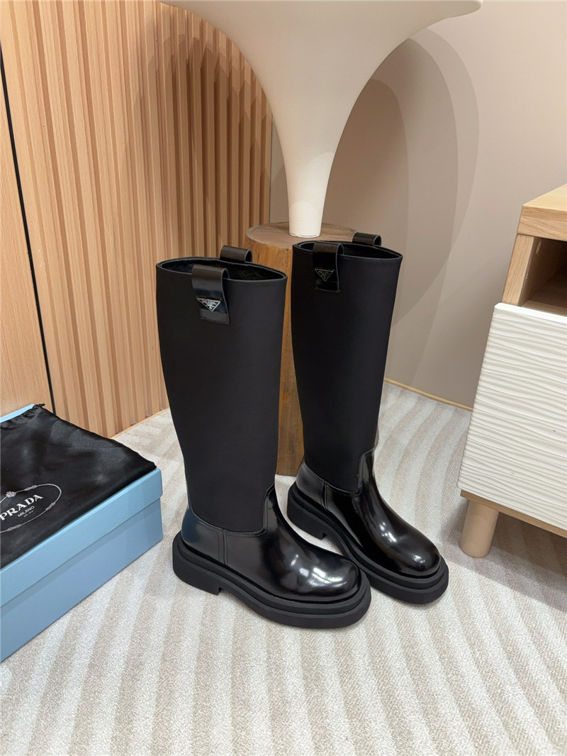 Pra*a re-nylon knee-high boots