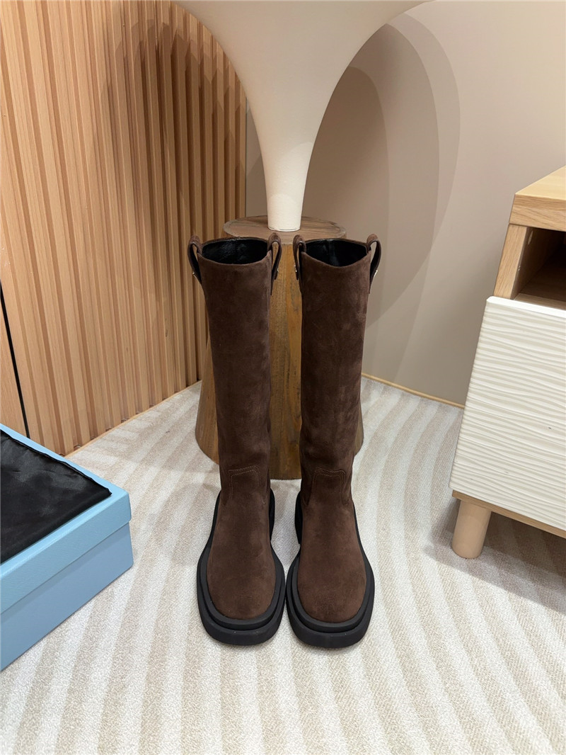 Pra*a suede high slip-on boots