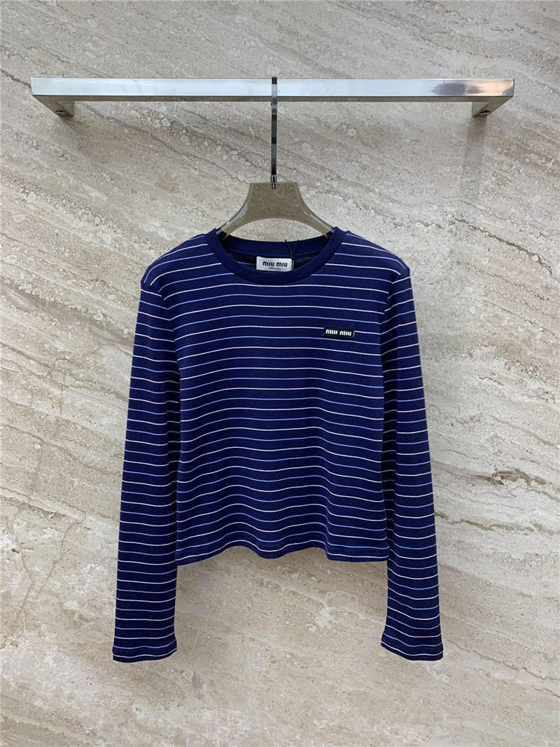 M1um1u printed long-sleeved t-shirt