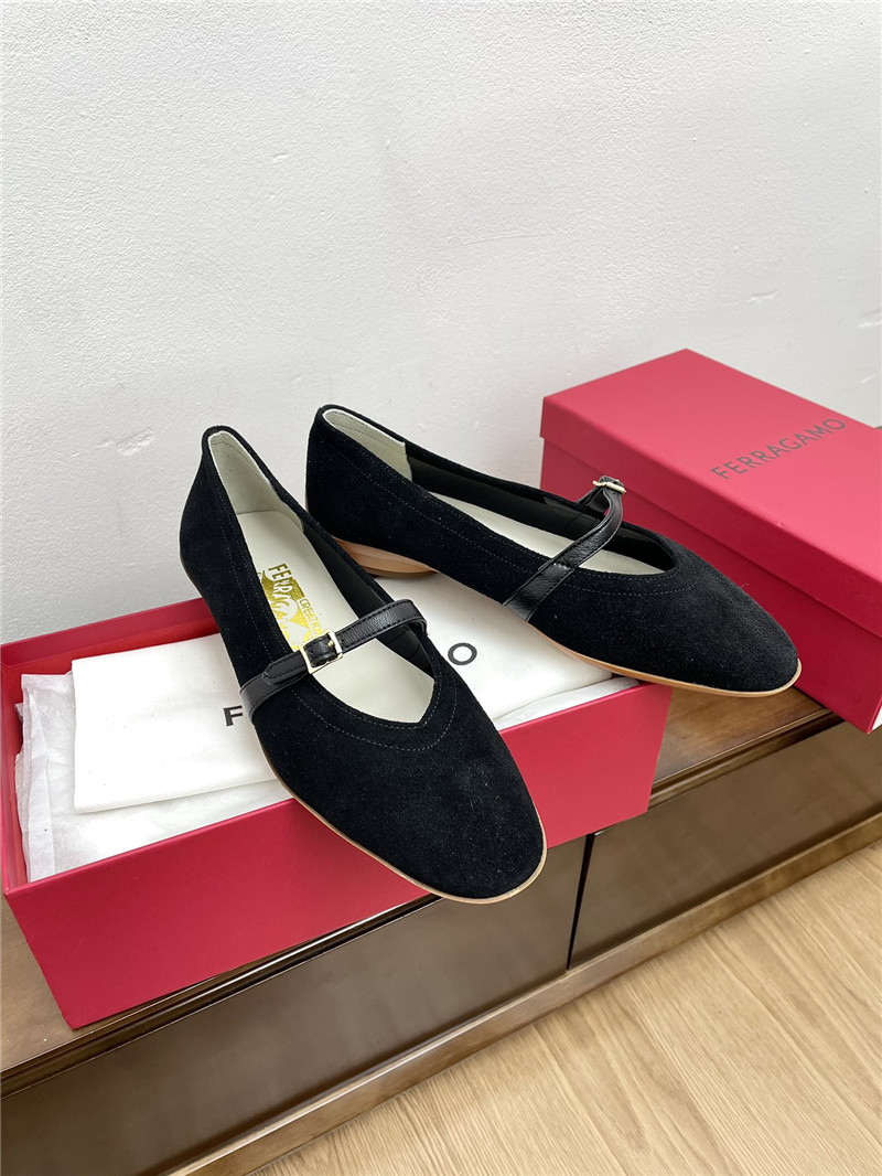 Salvatore Ferragamo Audrey (1954) Black Suede