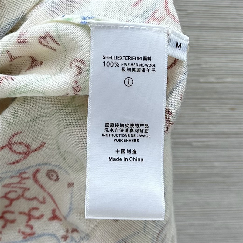Ch**el fish motif wool cardigan