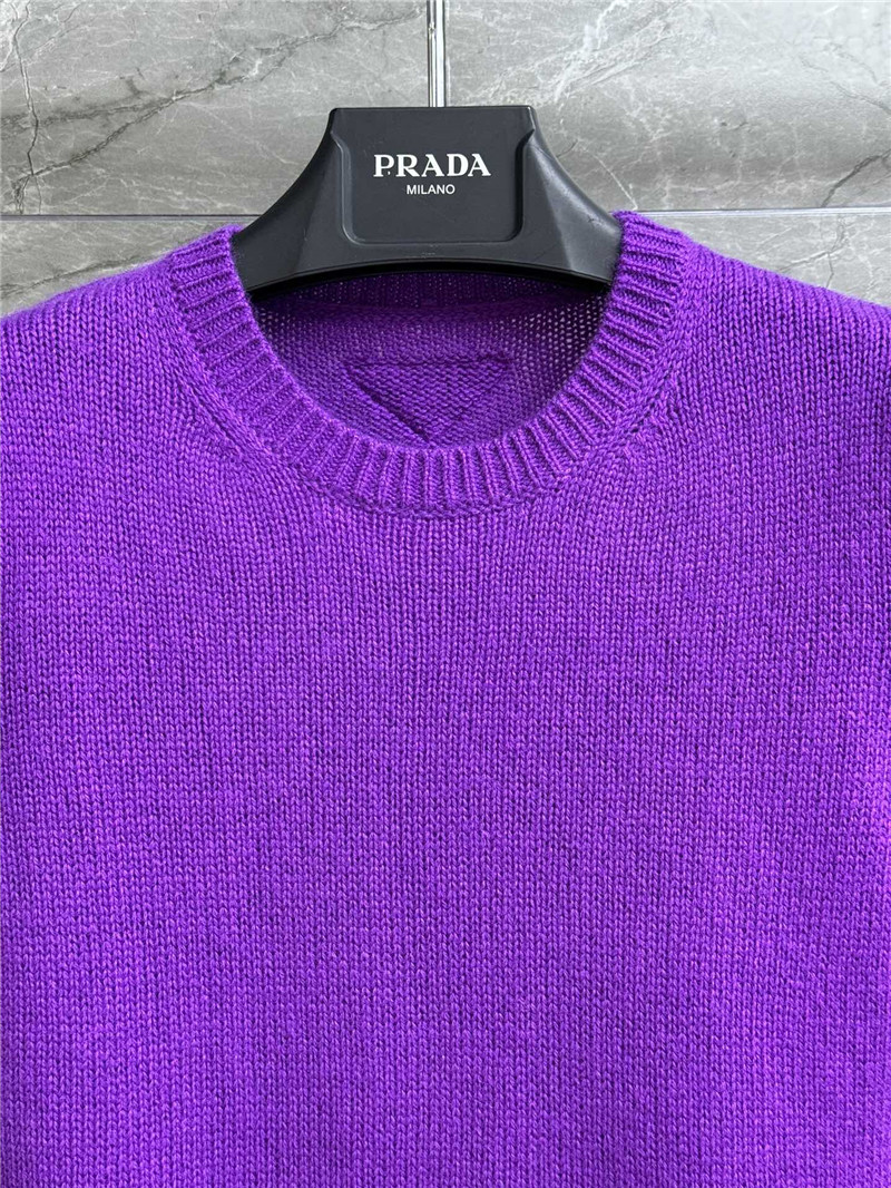 Pra*a short sleeve cashmere top purple