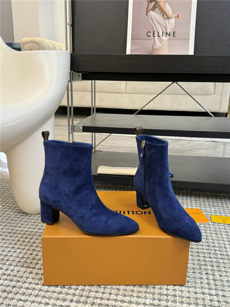 l0vis Vvtt0n blue suede leather ankle boots