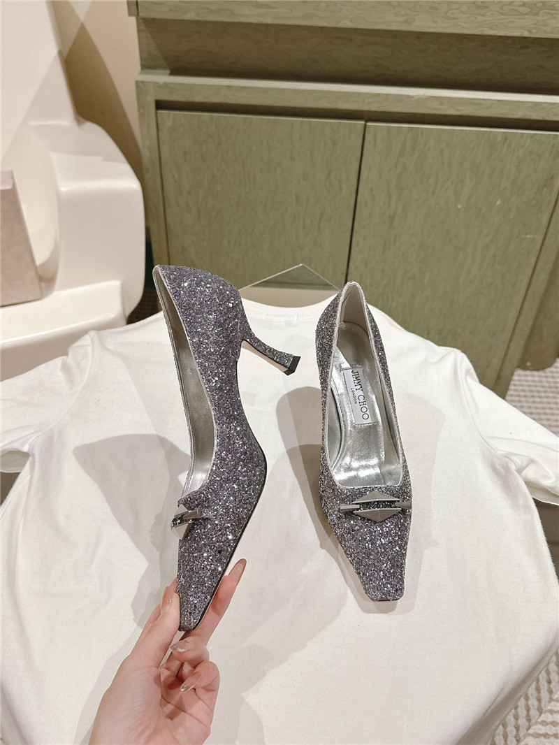 J1m*y Ch00 ryker 70 purple glitter pumps