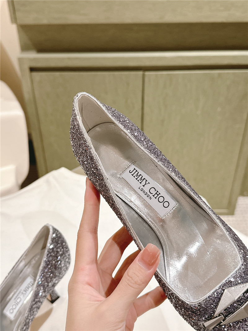 J1m*y Ch00 ryker 70 purple glitter pumps