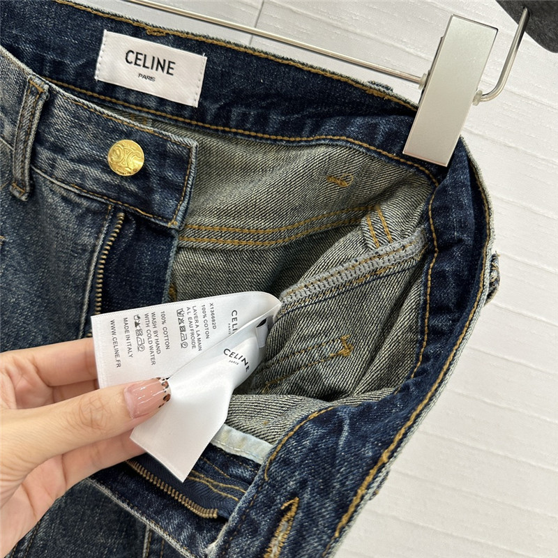 Ce1i*e zip pocket jeans