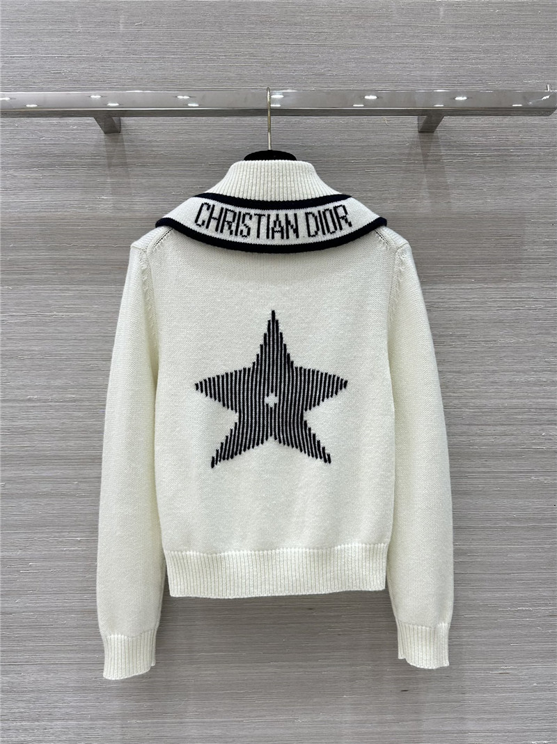 D10ralps wool knit sweater white