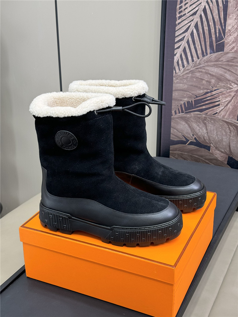 H**me5 journey black suede ankle boots