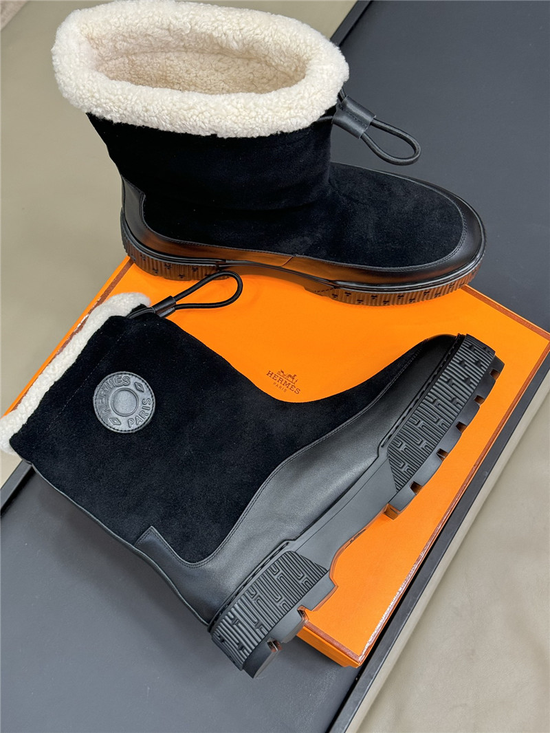 H**me5 journey black suede ankle boots