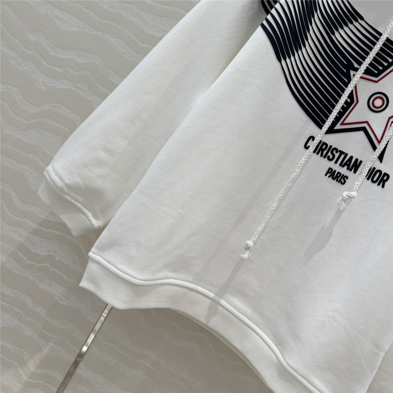 D10r vibe cropped hoodie white