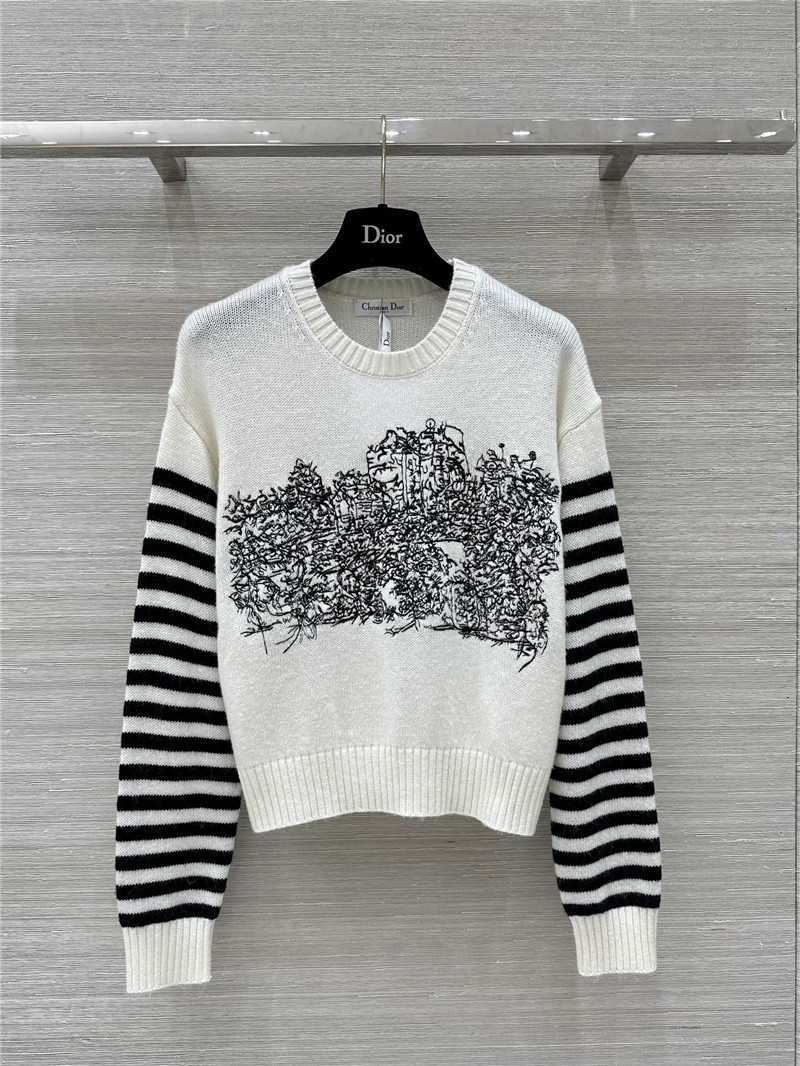 D10r blend wool sweater with scotland motif