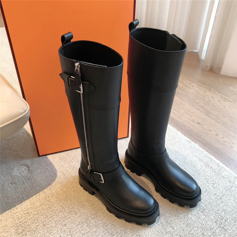 H**me5 jaime black calfskin high boots
