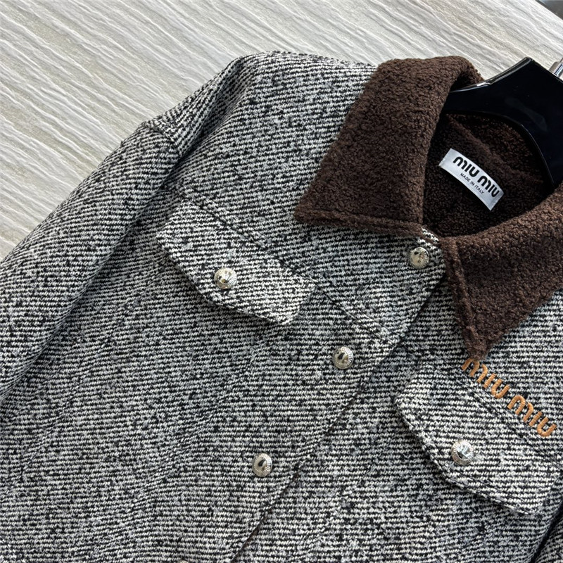 M1um1u herringbone jacket
