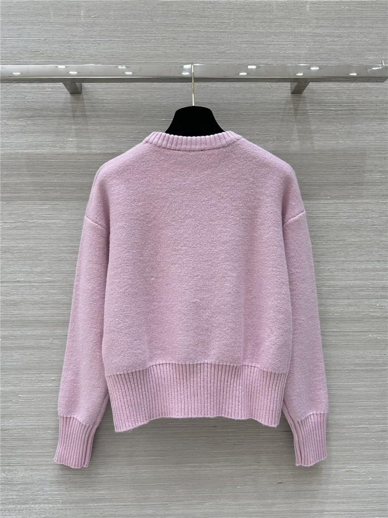 Versace Medusa Wool-Blend Sweater in Pink