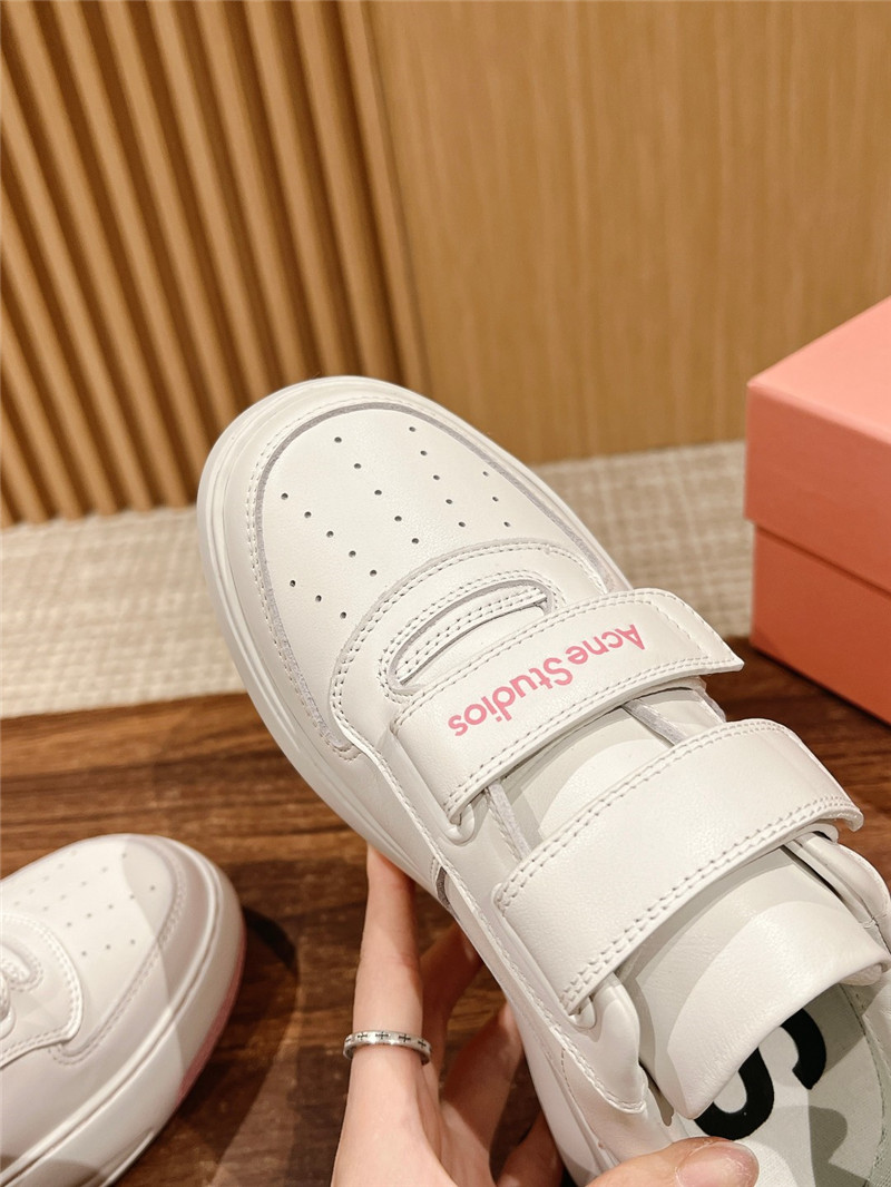 Acne Studios Pink Velcro Strap Sneakers