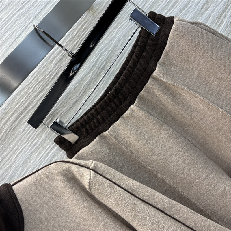 M1um1u zipper jacket + casual pants set