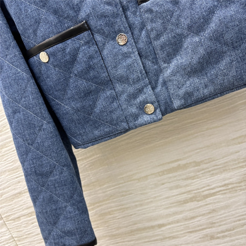 l0ew* D1am0nd quilted denim jacket