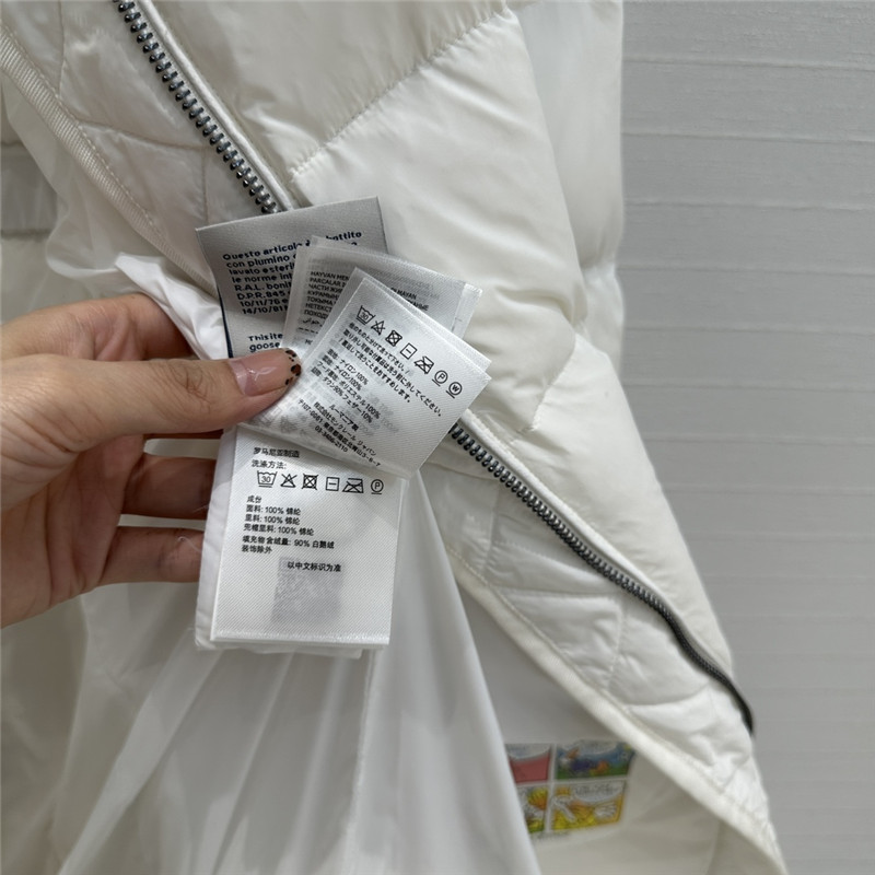 Moncler long hooded down jacket