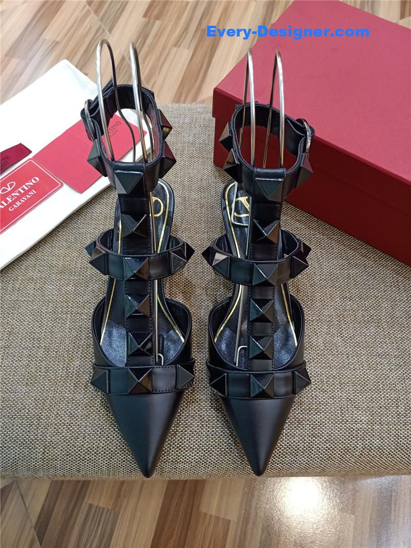 Va1e*ntin0 logo bronzing sandals