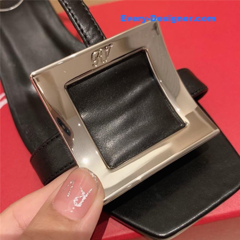 roger u1u1er square buckle sandals