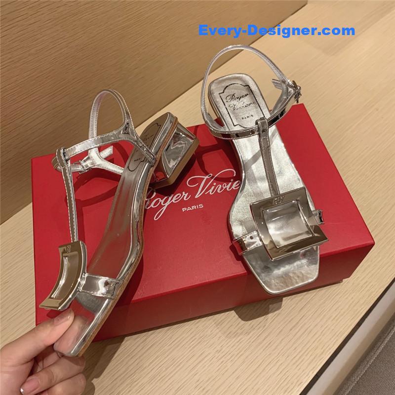 roger u1u1er square buckle sandals