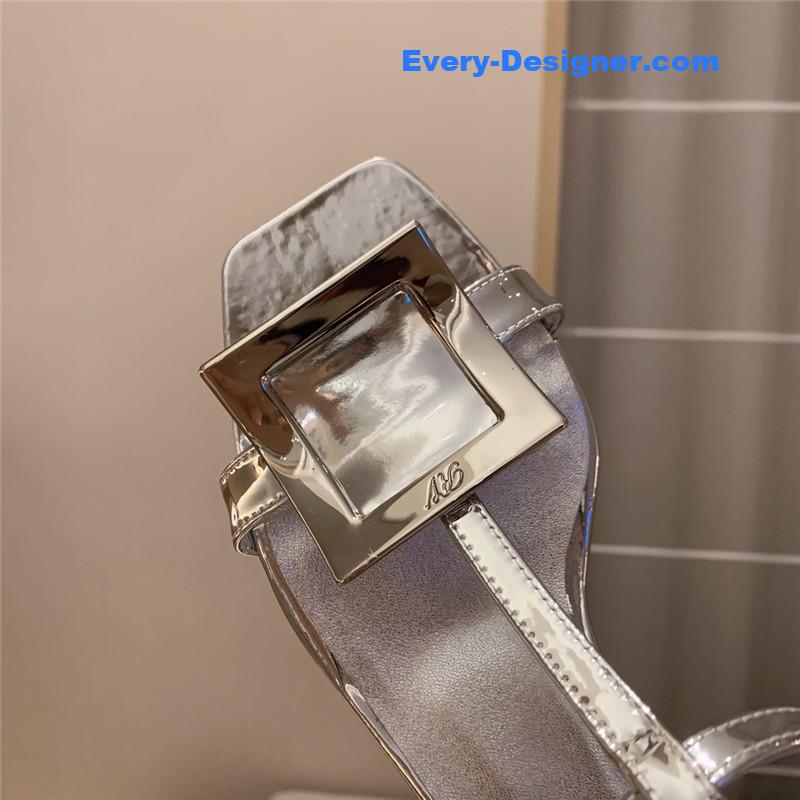 roger u1u1er square buckle sandals