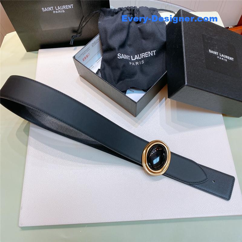 Y51 smooth round buckle belt