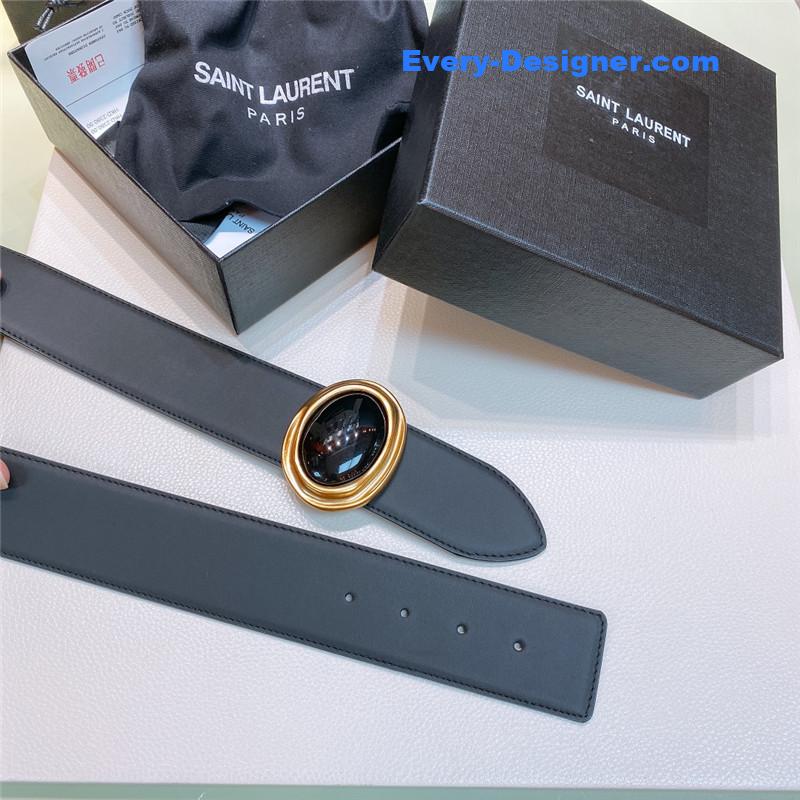 Y51 smooth round buckle belt