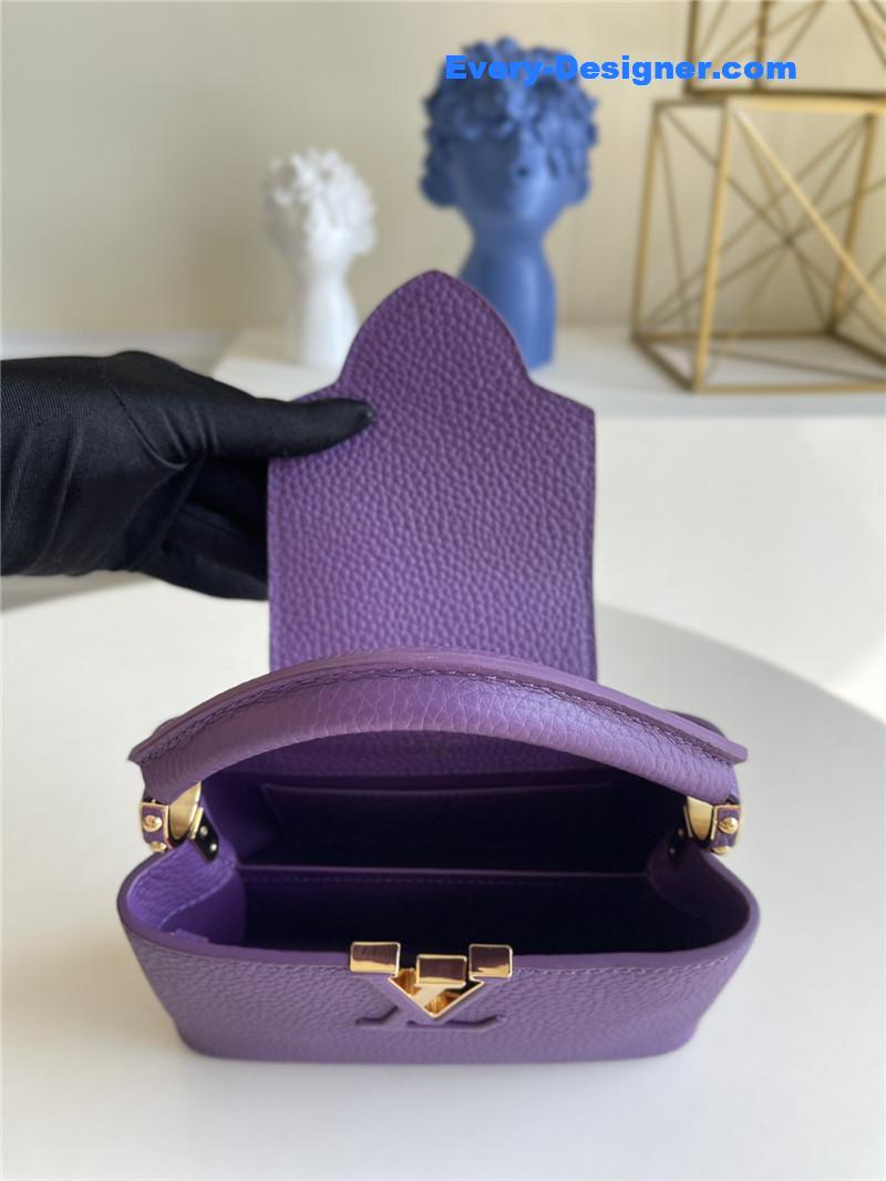 l0vis Vvtt0n lv capucines mini bag purple