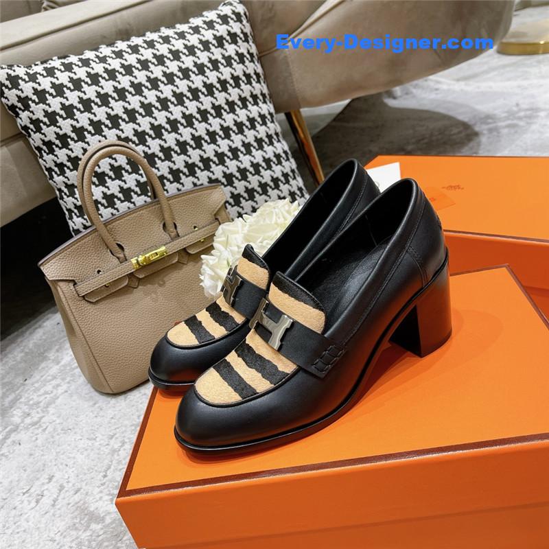 H**me5 dauphine mid heel mules
