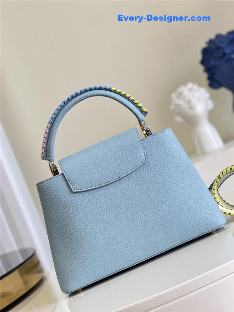 l0vis Vvtt0n lv capucines mm taurillon leather bag