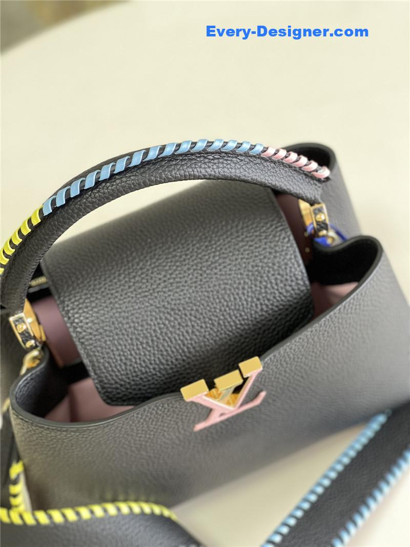 l0vis Vvtt0n lv capucines mm taurillon leather bag