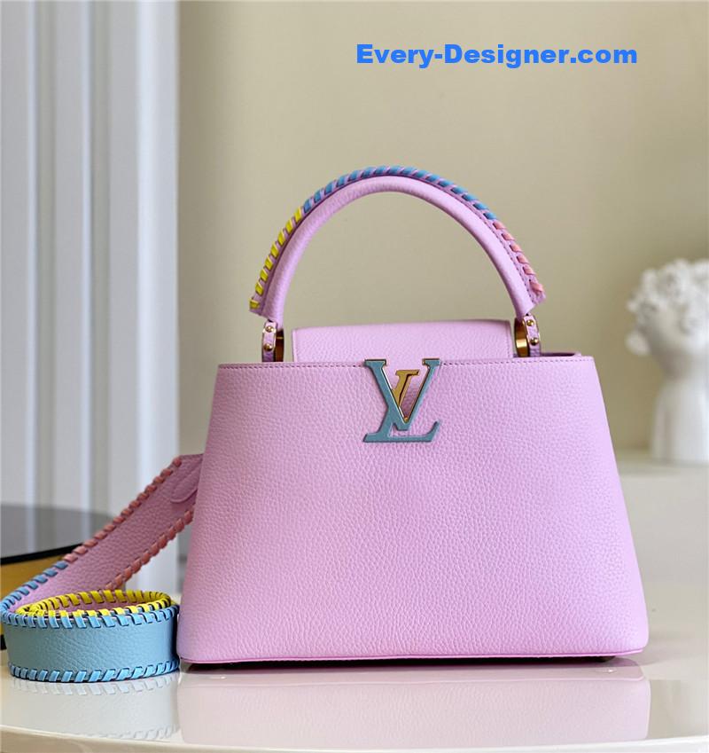 l0vis Vvtt0n lv capucines mm taurillon leather bag