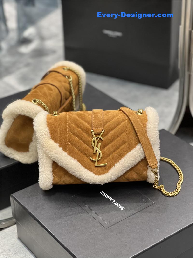 Y51 wool suede envelope bag