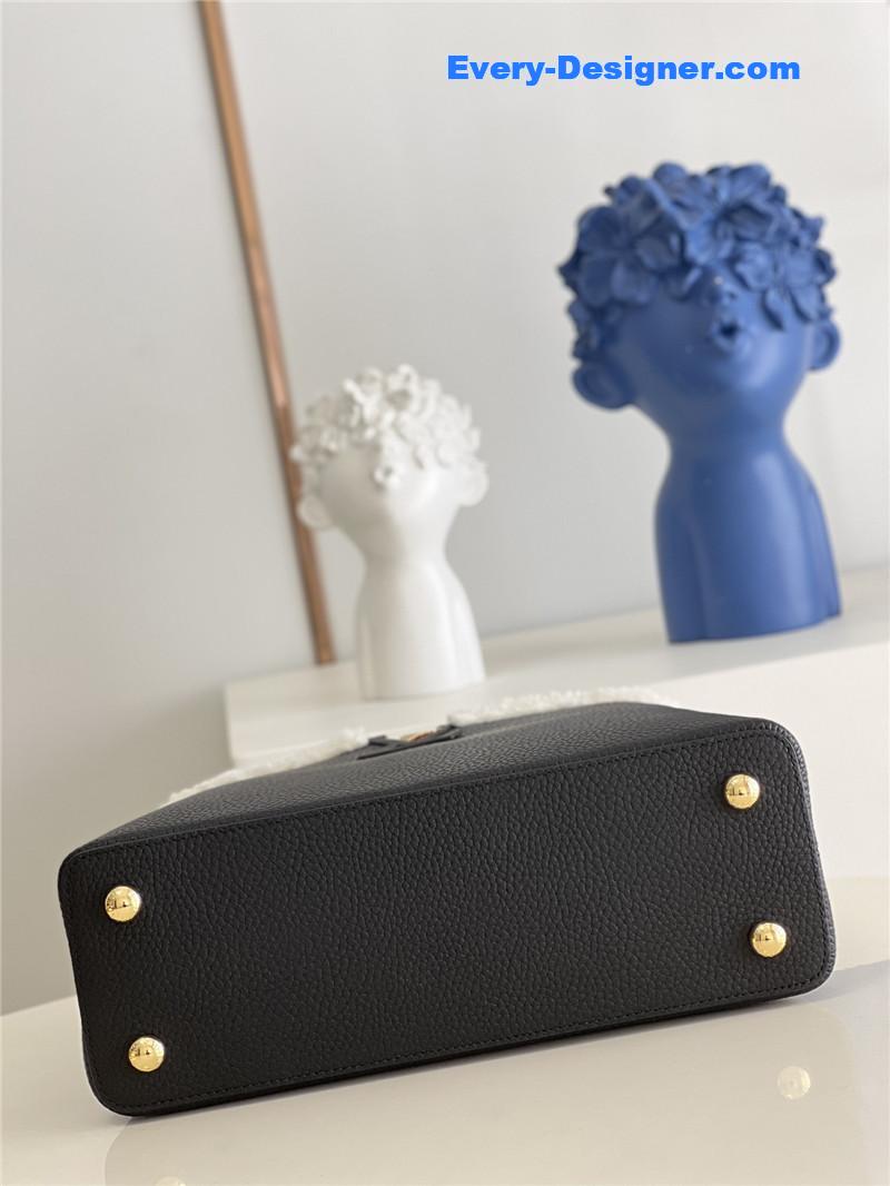 l0vis Vvtt0n lv capucines mm taurillon leather bag