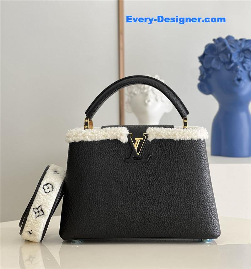 l0vis Vvtt0n lv capucines small taurillon leather bag