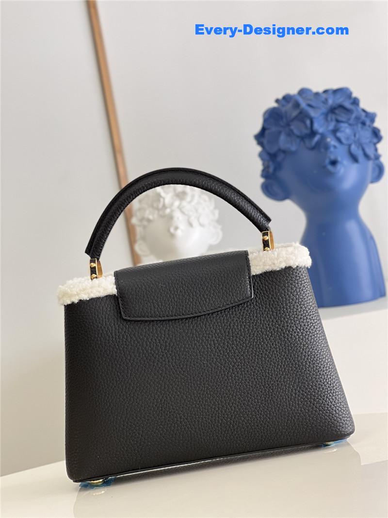 l0vis Vvtt0n lv capucines small taurillon leather bag