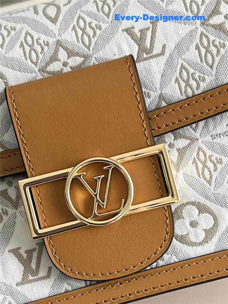 l0vis Vvtt0n lv dauphine small white monogram canvas bag