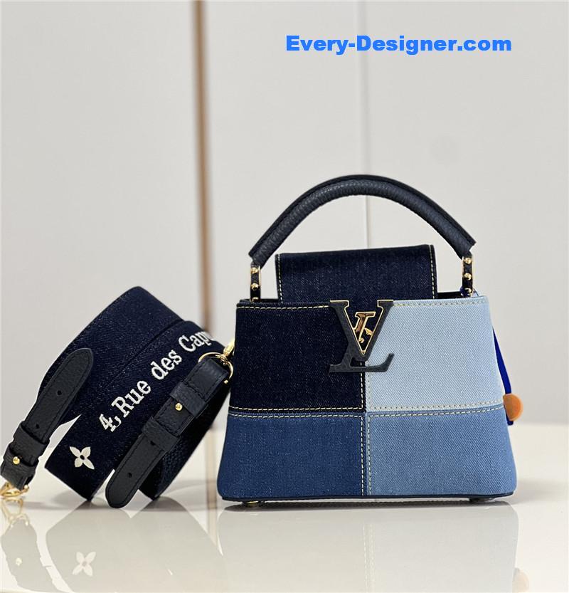 l0vis Vvtt0n lv capucines mini denim bag