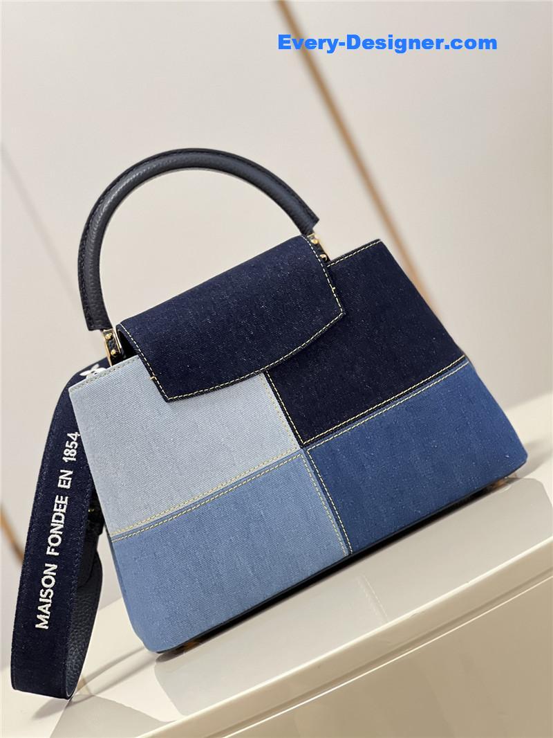 l0vis Vvtt0n lv capucines medium denim bag