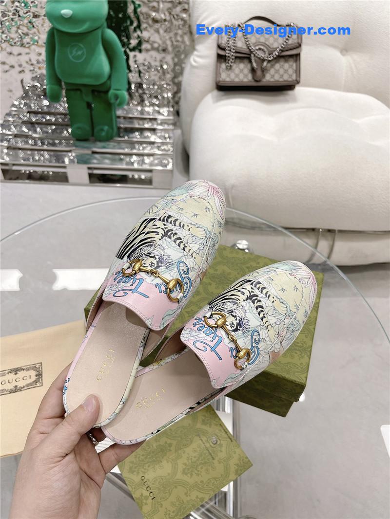 Gvc*1 horsebit half slippers