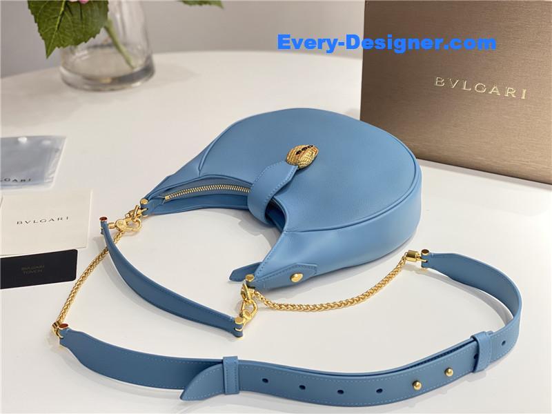 Bv1g*ai serpenti leather hobo bag