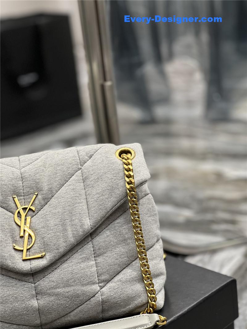 Y51 loulou puffer bag denim